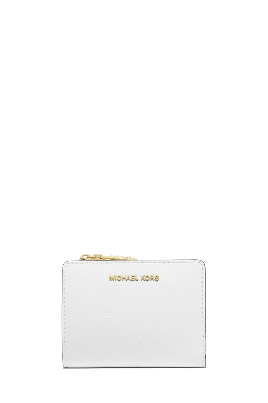 Michael Kors Medium Snap Coin Billfold Optic White Maat: OS | Handtassen Outlet | Dames | Wit
