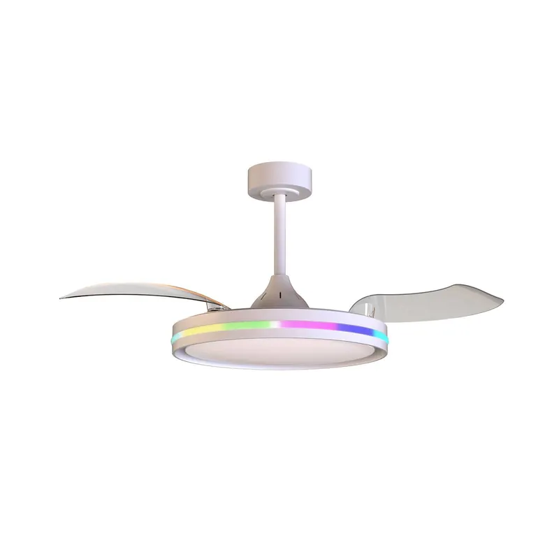 Wentylator sufitowy LED Rafaga biały DC cichy Ø 106 cm CCT RGB
