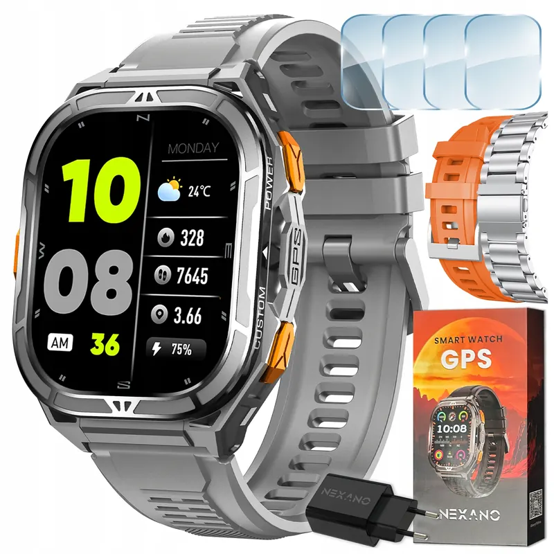 Smartwatch Pánske Hodinky Gps Vodotesné Rozhovory Smart Watch Sport Menu Pl