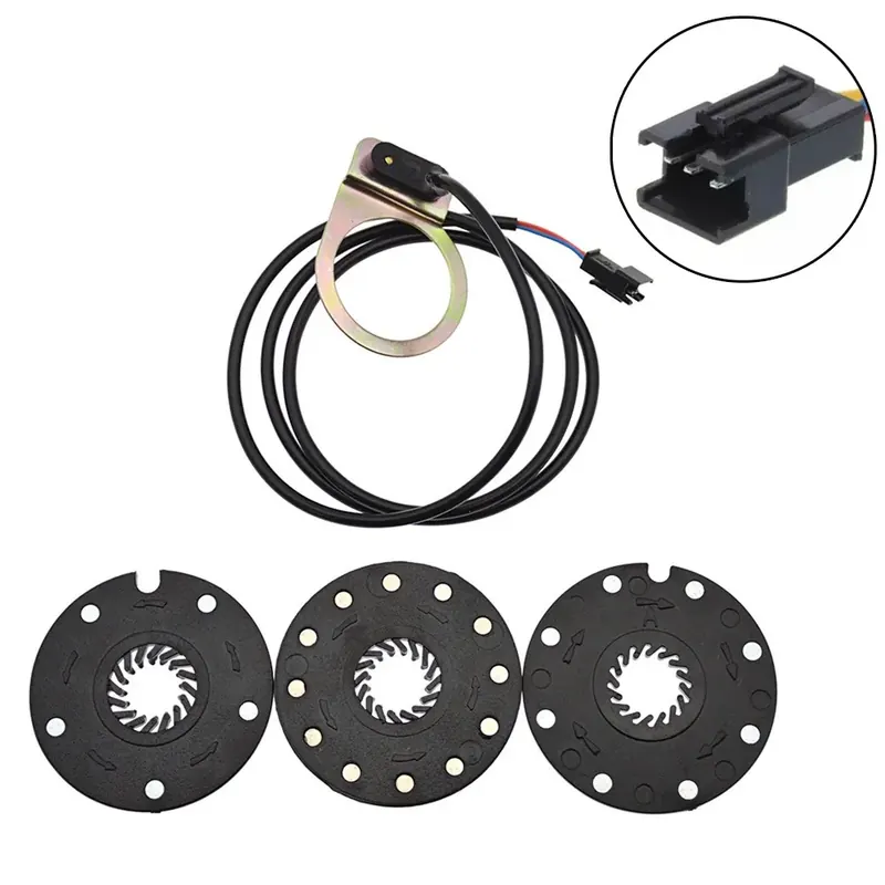 Pedał roweru elektrycznego PAS System Assistant Sensor 5/8/12 Magnesy Czujnik prędkości SM-3A Wtyczka Części zamienne do rowerów elektrycznych