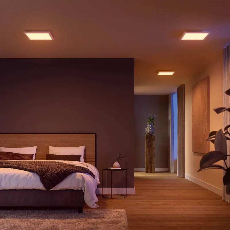 Panel LED Philips Hue White & Color Ambiance Surimu, 30 x 30 cm
