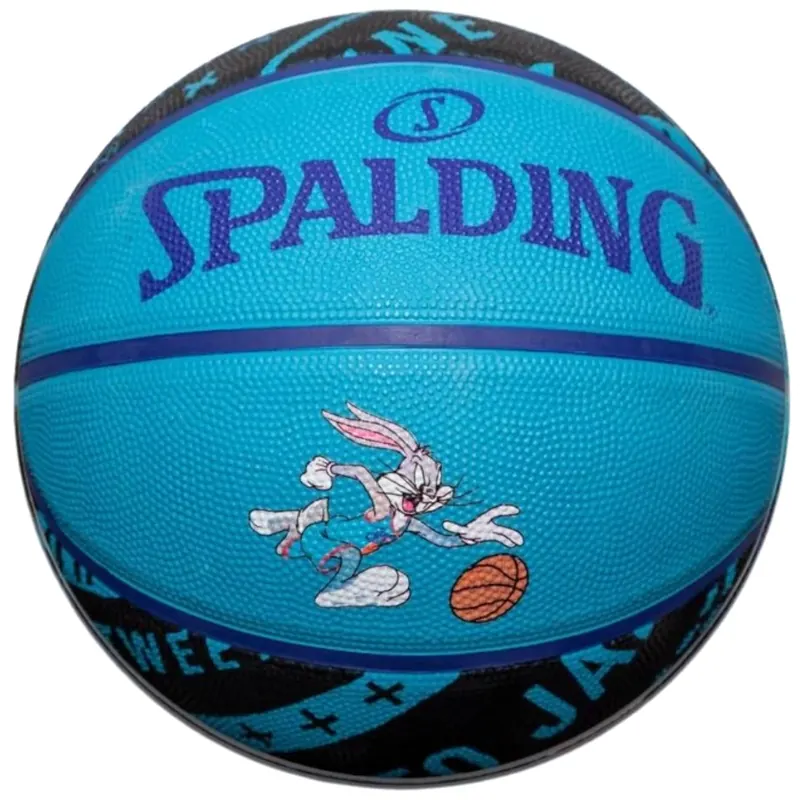 Spalding Space Jam Tune Squad Bugs Ball 84598Z, Unisex, Niebieskie, piłki do koszykówki, Guma, rozmiar: 7