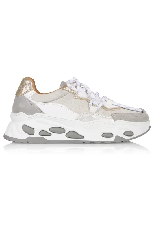 DWRS label Neptunus Denim Champagne / Grey Maat: 41 | Sneakers Outlet | Dames | Wit