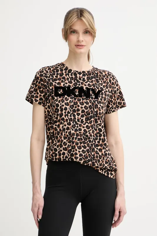 DKNY T-shirt damski z bawełną