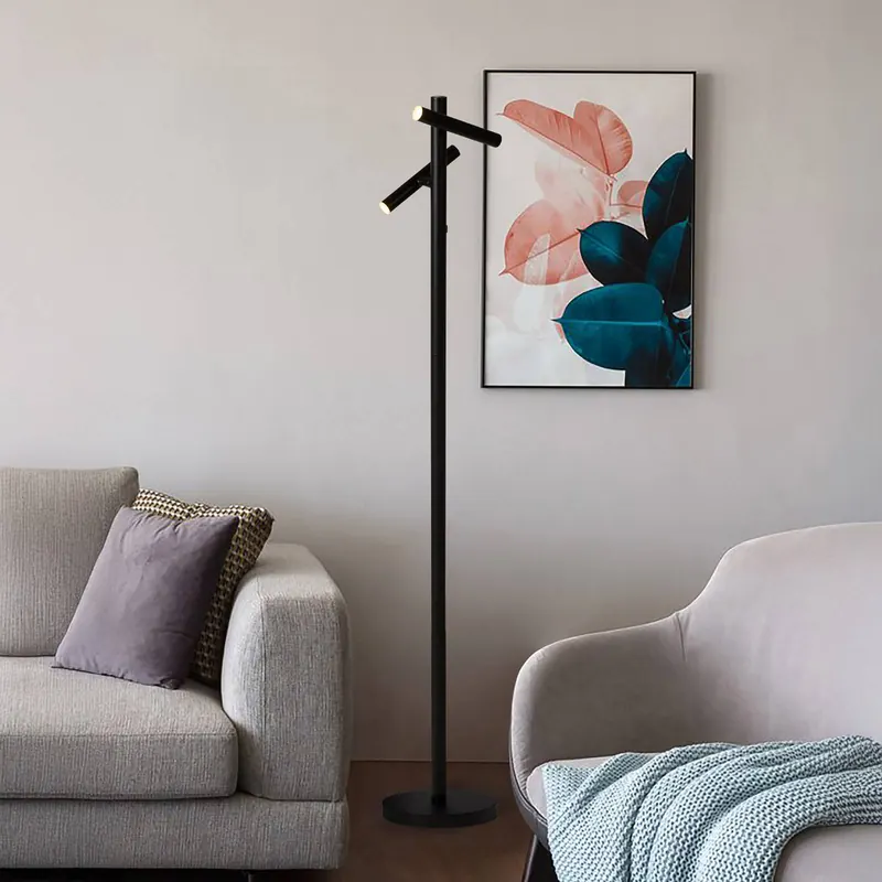 Lampa stojąca LED z akumulatorem 10460BK, czarna, wysokość 127 cm, CCT