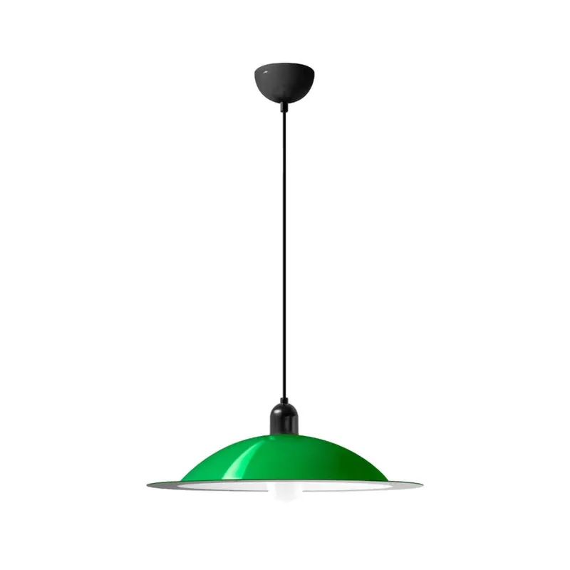Żyrandol LED Stilnovo Lampiatta, Ø 50 cm, zielona