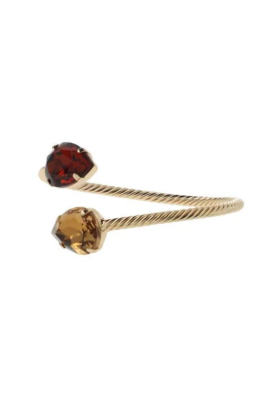 OTAZU Classic Drop Bracelet Topaz Brown Maat: OS | Armbanden Outlet | Dames | Goud