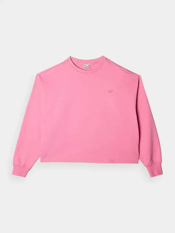 4F bluza dresowa damska luźny krój F1305 różowa (XL)