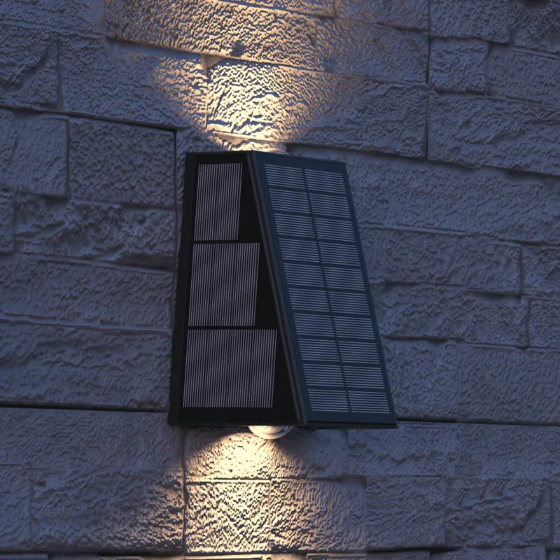 Calex Solar - kinkiet zewnętrzny LED Matera, up/down, czarny