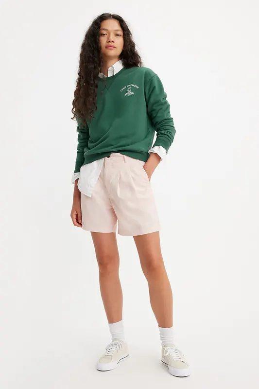 Levi's Pleated Trouser Shorts Maat: W32 | Korte Broeken Outlet | Dames