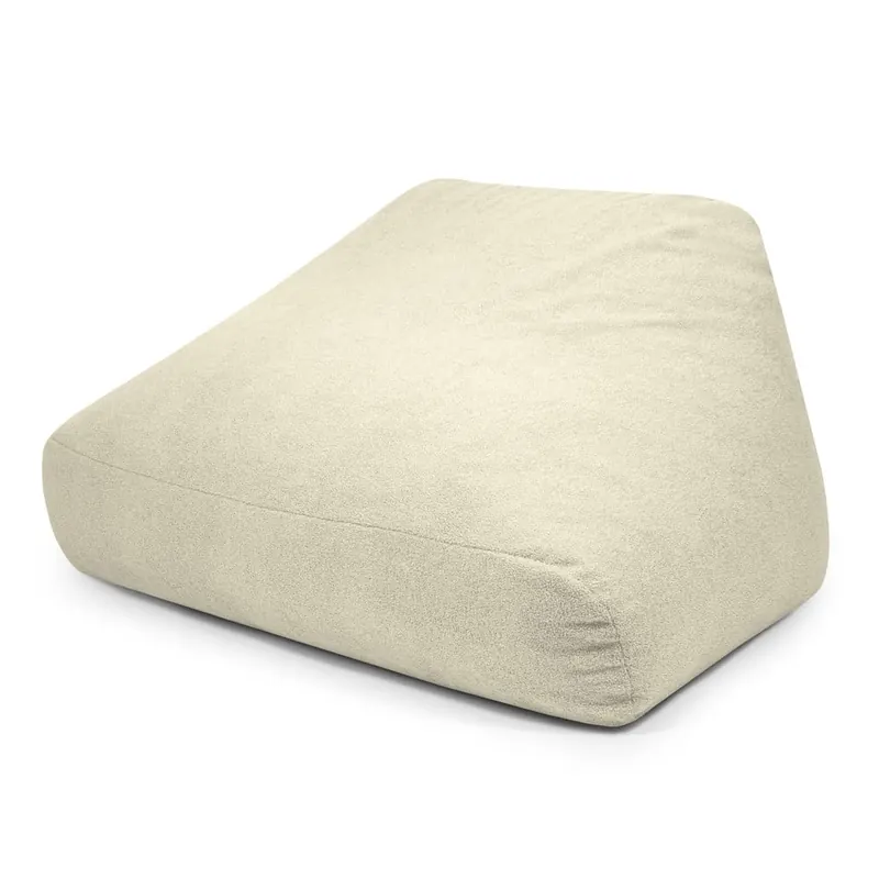 Kremowy worek do siedzenia z materiału bouclé Sofa Snug – SLOWDOWN
