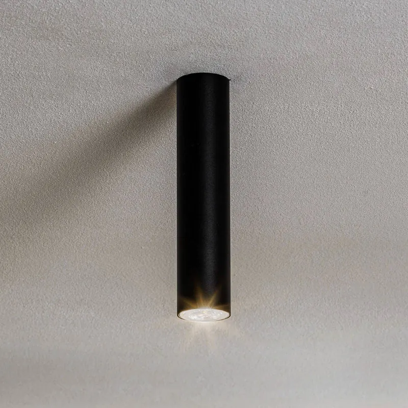 Reflektor sufitowy Eye, wysokość 25 cm, czarny