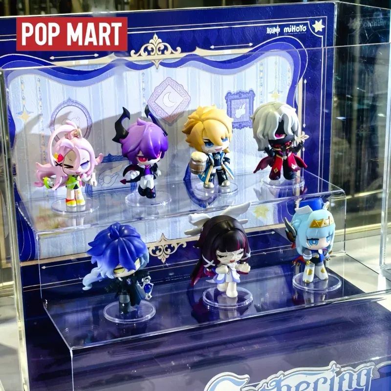 Nowa Gorąca Wyprzedaż Oryginalnych Figur Popmart Genshin Impact Szczęśliwego Nowego Roku Seria Q Ręcznie Robione Niespodzianki Blind Box Dekoracje Kolekcjonerskie Prezenty