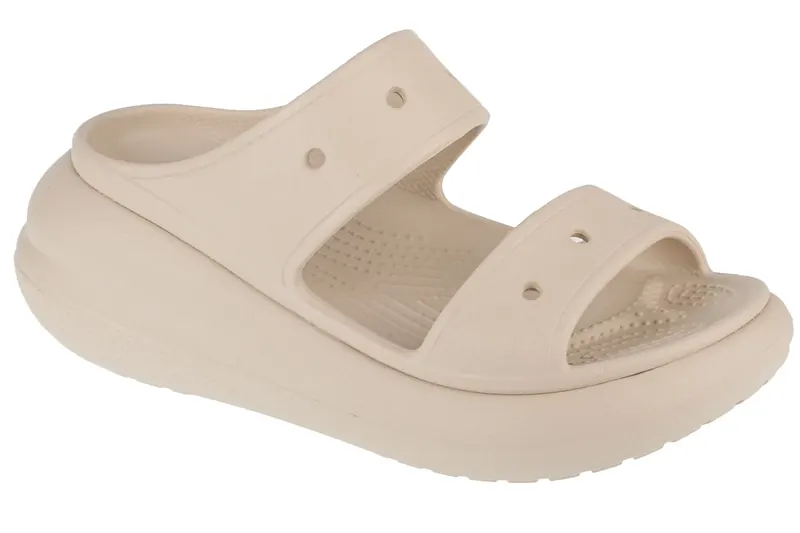 Crocs Classic Crush Sandal 207670-2Y2, Damskie, Beżowe, klapki, syntetyk, rozmiar: 41/42