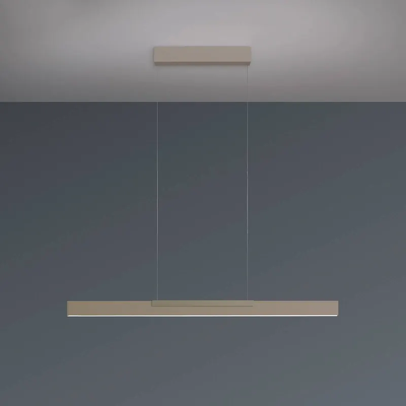 Żyrandol LED Bopp Nano 2.0, długość 100 cm, kolor taupe, metal