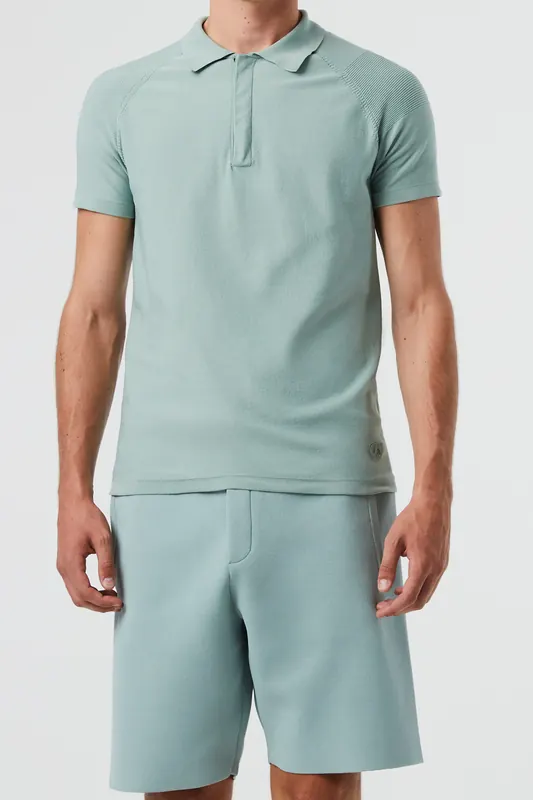 AlphaTauri Fenzi V1.y5.01 Flat Knit Dusty Mint Maat: L | Poloshirts Outlet | Heren | Groen