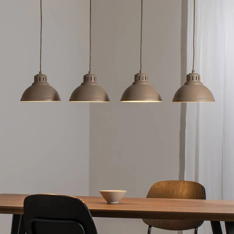 Lampa wisząca Sven, 4-punktowa, beżowy, stalowy