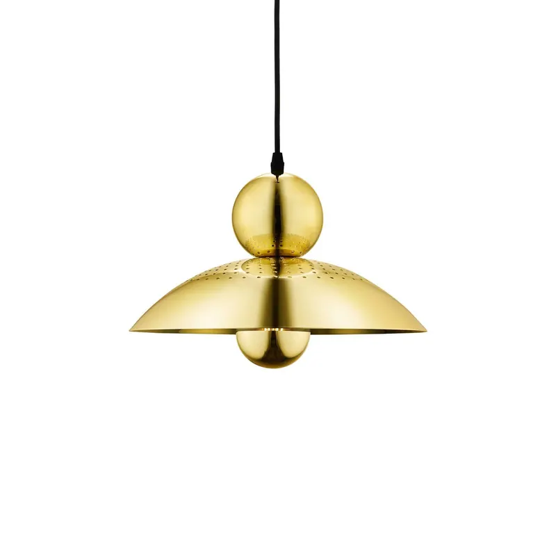 Lampa wisząca Wanted, kolor złoty, żelazo, Ø 32 cm