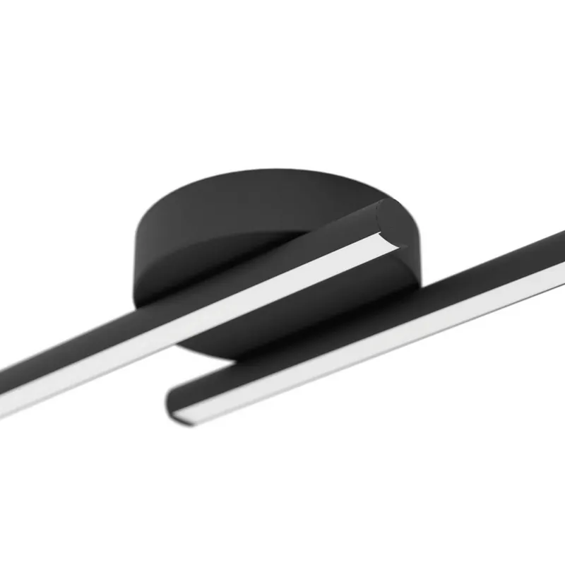 EGLO connect – inteligentna lampa sufitowa LED FLATRON-Z, czarna, 80 cm