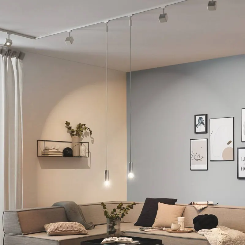 Lampa wisząca Paulmann URail 2Easy, biała, metal, E27