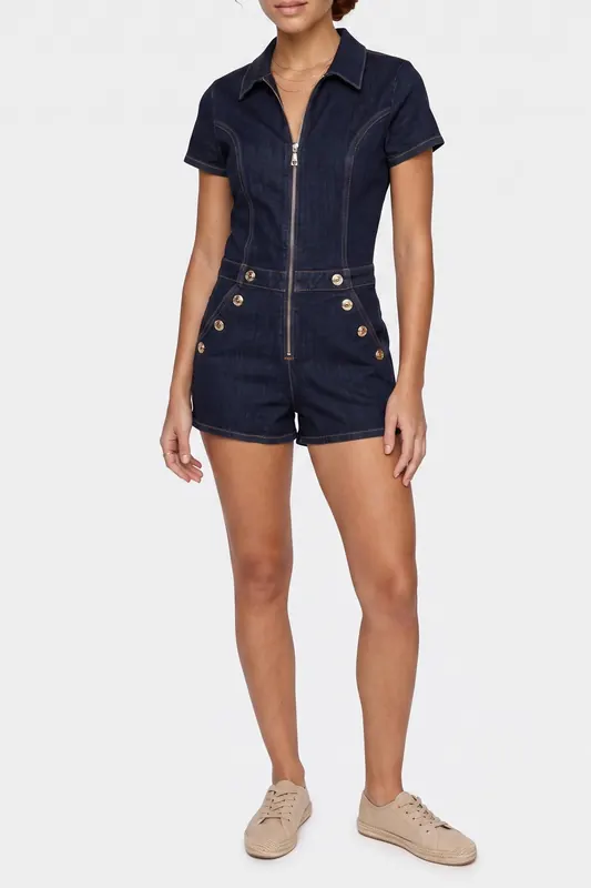 GUESS Janae Romper Be Fine Maat: M | Jumpsuits Outlet | Dames | Blauw
