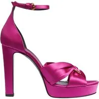 LK Bennett Fs Aysha Platform Heel Magenta Maat: 37 | Sandalen Outlet | Dames | Roze