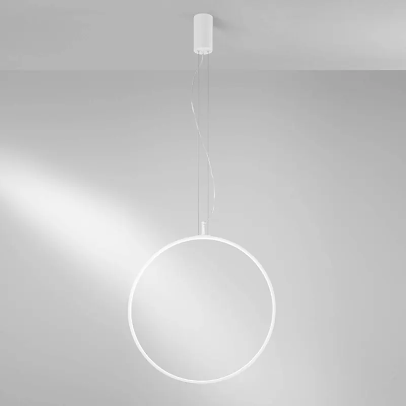 Żyrandol LED Toorx, biały, Ø 60 cm, metal, CCT