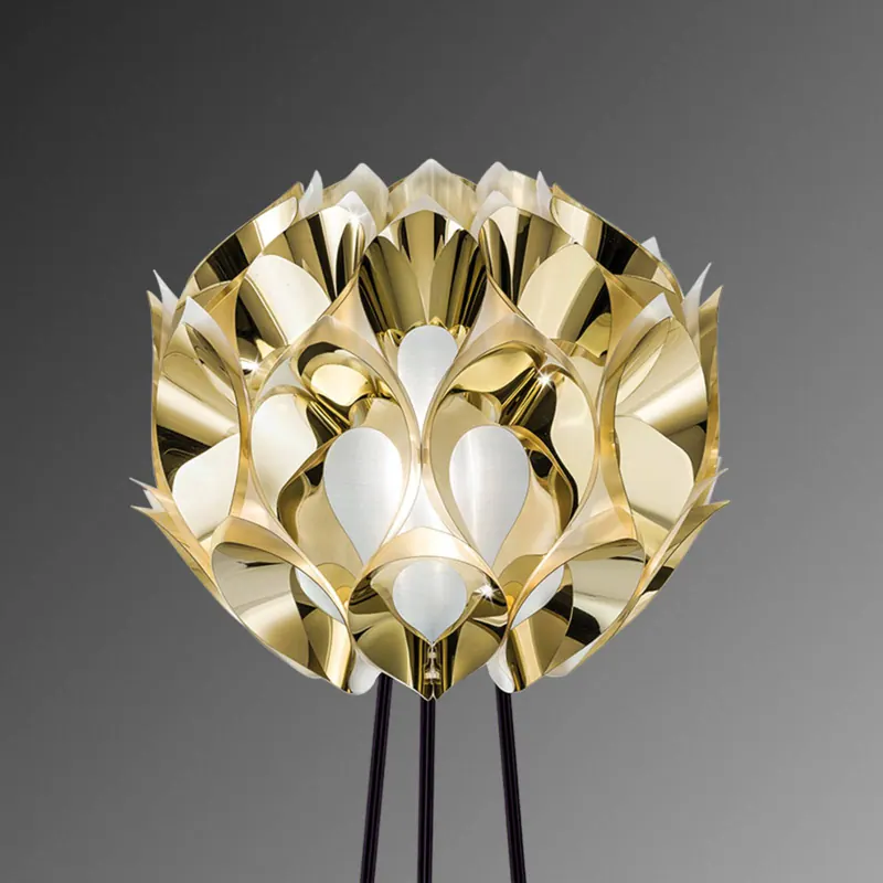 Slamp Flora - designerska lampa stojąca, złota