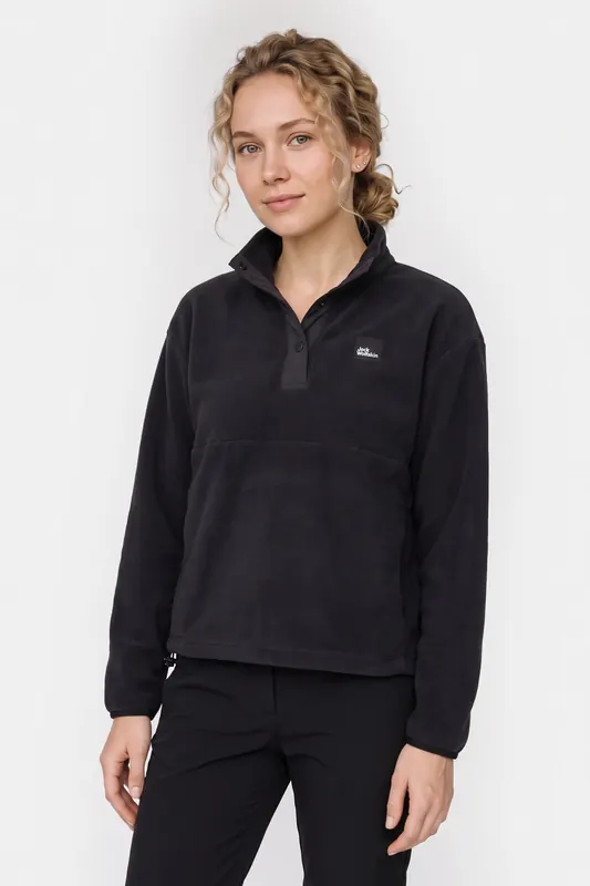 Jack Wolfskin Sumetro Sweatshirt Black Maat: M | Sweaters Outlet | Dames | Zwart