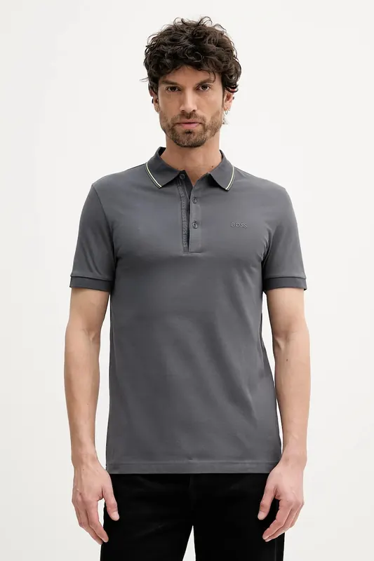 BOSS Green polo bawełniane Paule 4