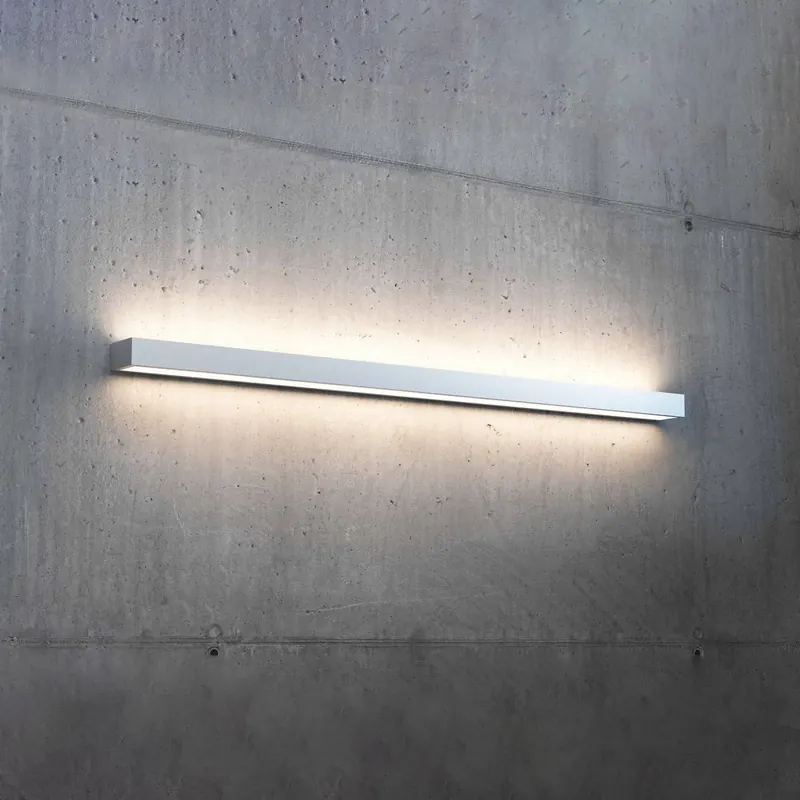 Kinkiet LED Mera, szerokość 120 cm, aluminium, 3000K
