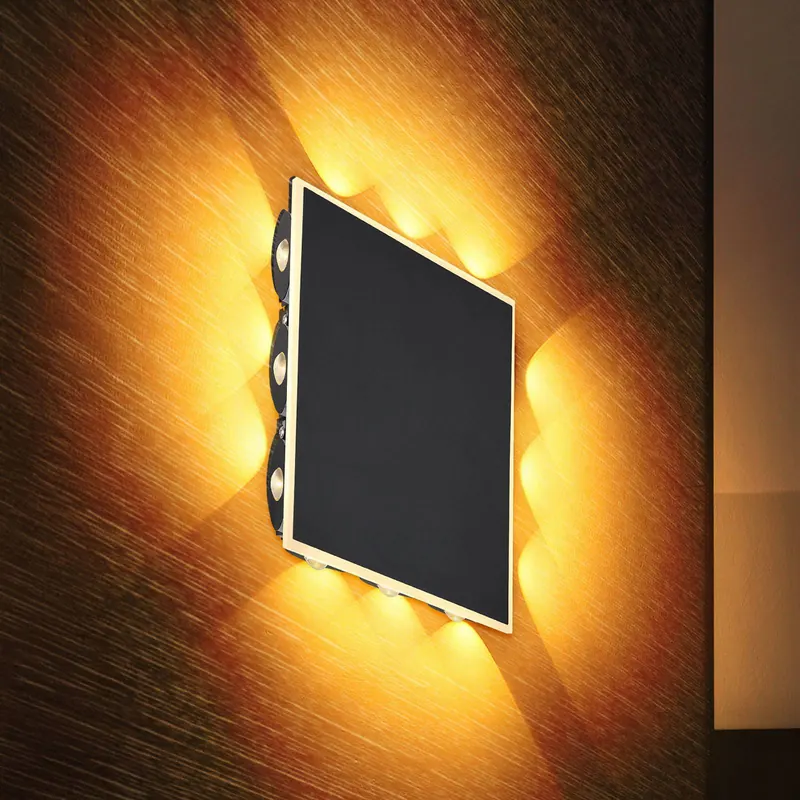 Kinkiet LED Saidy, szerokość 22 cm, czarny, metal