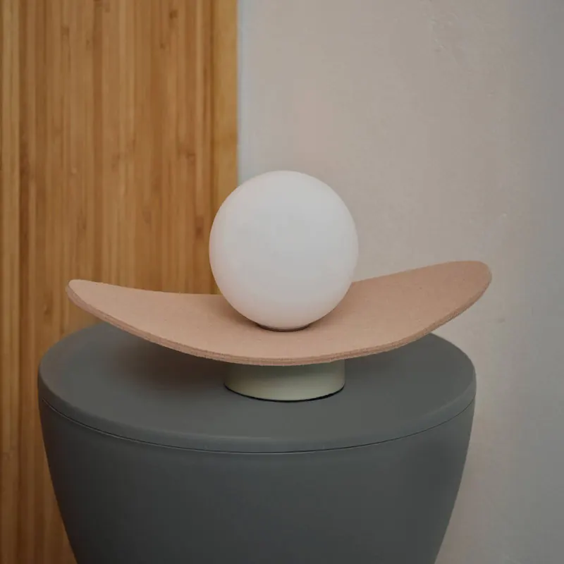 Lampa stołowa OSRAM Decor Pearl, beżowa, filc, G9