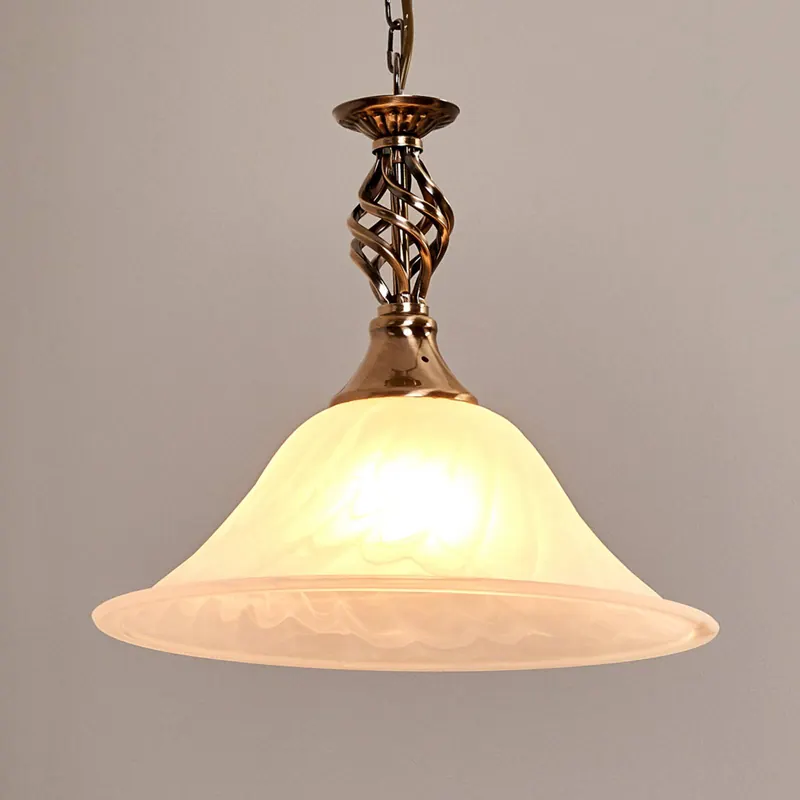 Mosiężna lampa wisząca CAMEROON, 1-punktowa