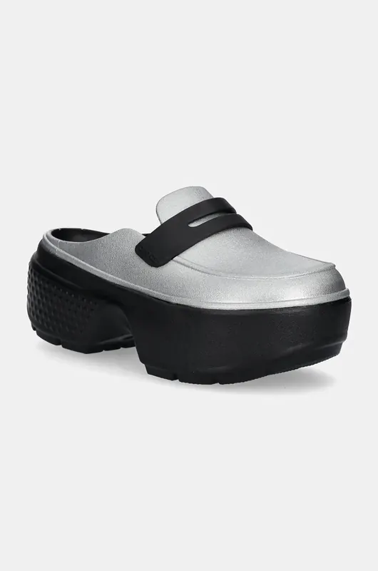 Crocs klapki Stomp Metallic Loafer Clog