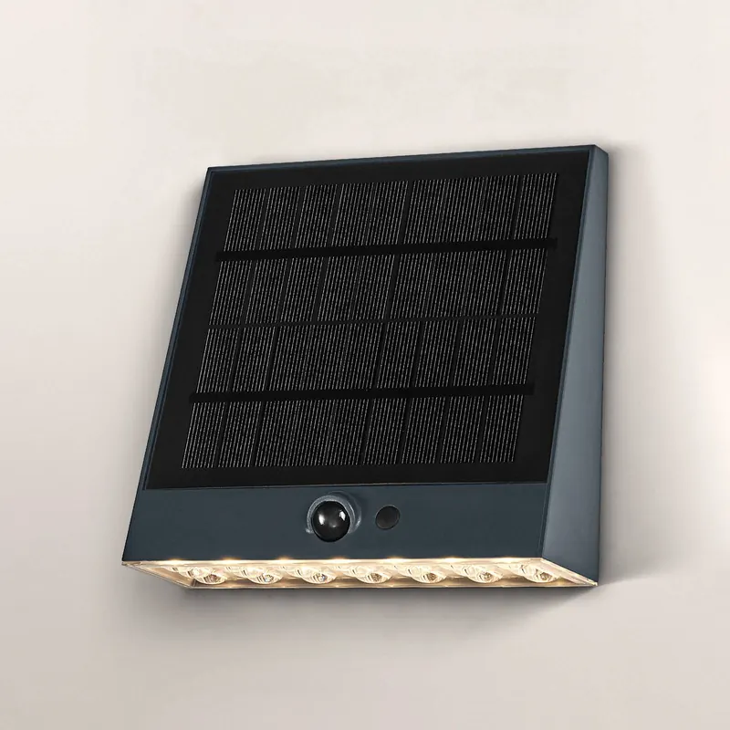 Kinkiet ścienny OSRAM Solar ENDURA STYLE FIN, szara, czujnik, IP54