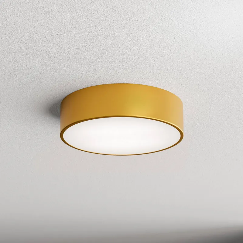 Lampa sufitowa Cleo, Ø 30 cm, IP20, kolor złoty, metal, E27