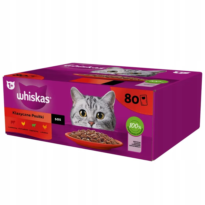 Whiskas MIX Smaków Sos Karma Kota Saszetki 80x85g