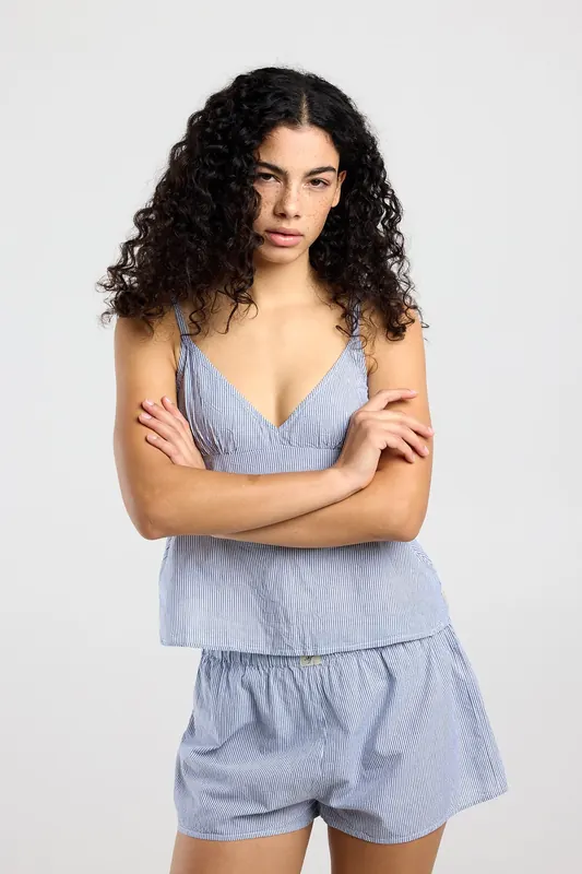 America Today Missy Stripe Maat: M | Onderhemden Outlet | Dames | Blauw