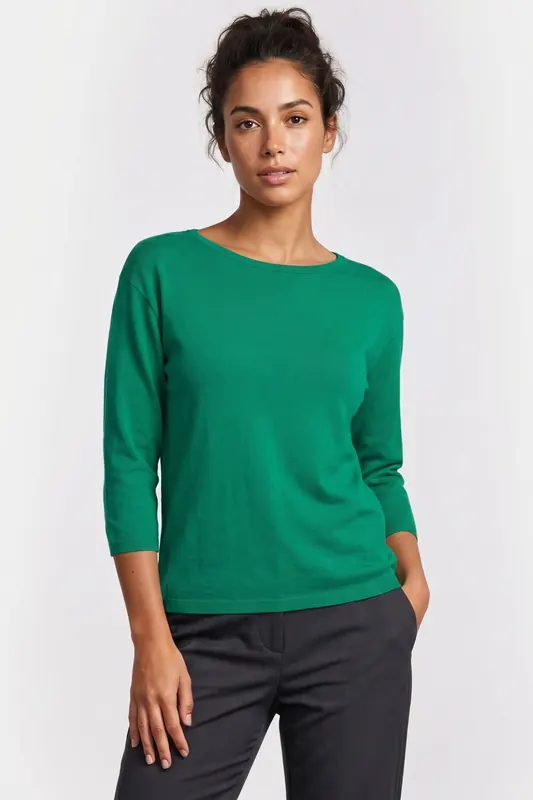 Brooks Brothers Crewneck Cotton Green Maat: XL | Longsleeves Outlet | Dames | Groen