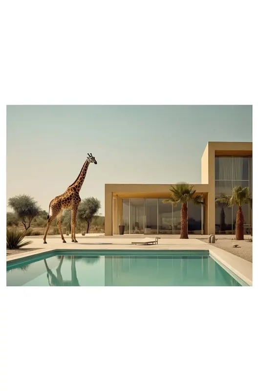 HARTMAN grafika na szkle a.i. art Urban Zoo 13 27,94 x 35,56 cm