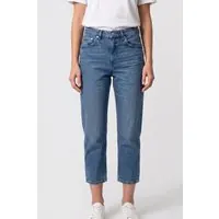 ARKET Jade Cropped Stretch Blue Maat: W28 | Straight Broeken Outlet | Dames | Blauw