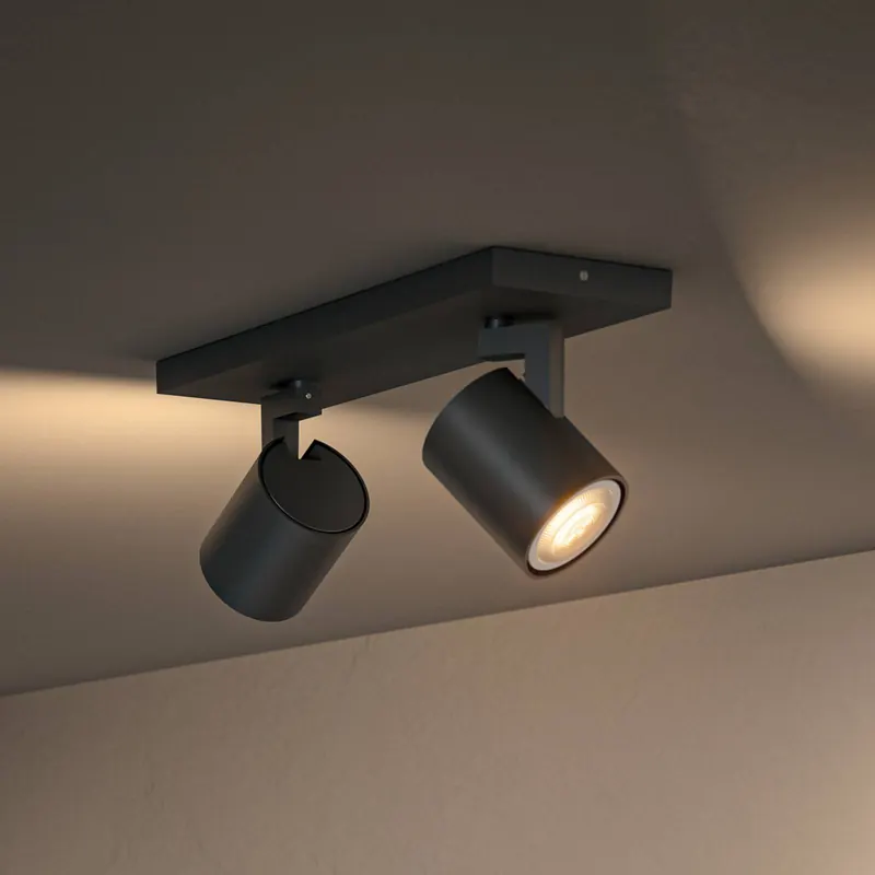 Reflektor LED Philips Hue Runner, 2-punktowy, ściemniacz, czarny