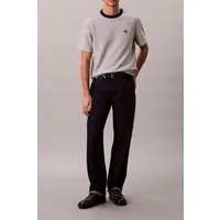 Calvin Klein Ss Striped Ottoman Tee Chalk Maat: S | Basic T-Shirts Outlet | Heren | Wit