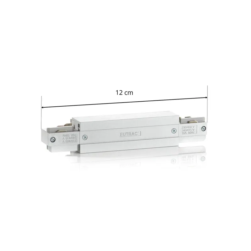 Opcjonalne złącze zasilające Eutrac I-connector, srebrne
