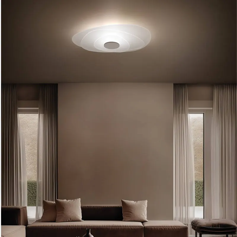 Lampa sufitowa LED Joint_S, biała, metalowa, 71 cm