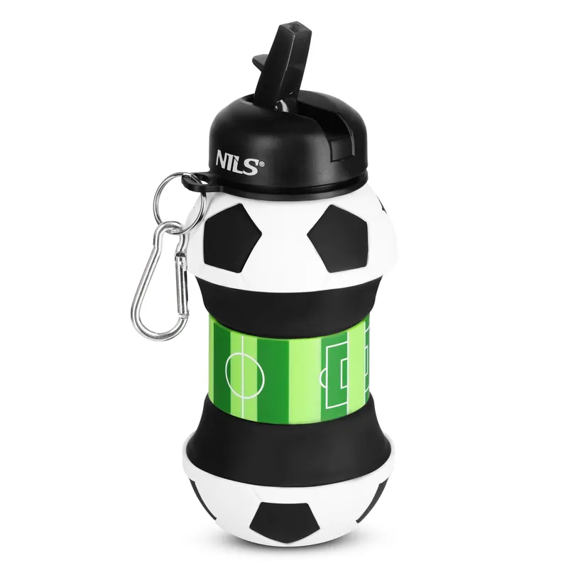 NILS NC4104 BUTELKA SPORTOWA SKŁADANA 550ML FOOTBALL (550, one size)