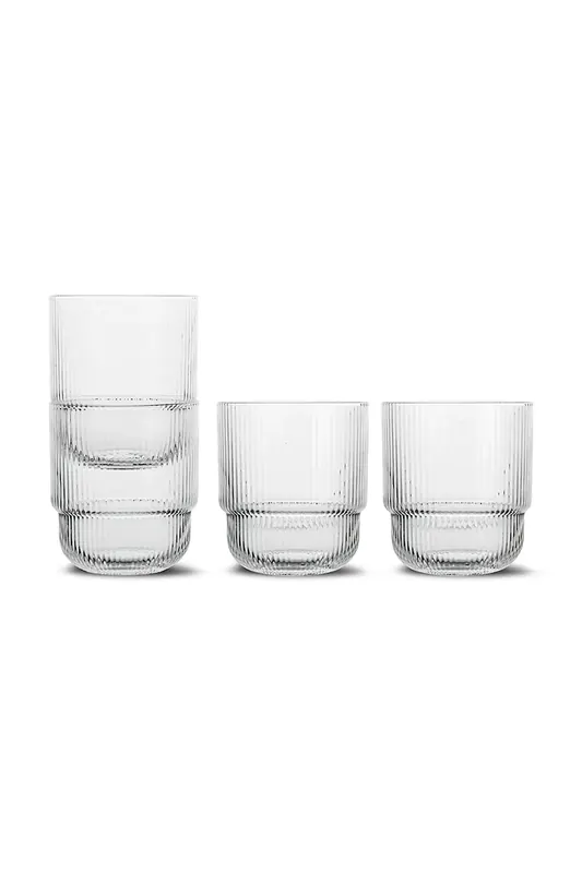 Sagaform zestaw szklanek Blanka 400 ml 4-pack