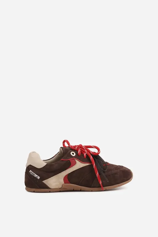 Bronx Myr-aa Sneaker Coffee Bean/oatmilk Maat: 40 | Sneakers Outlet | Dames | Bruin