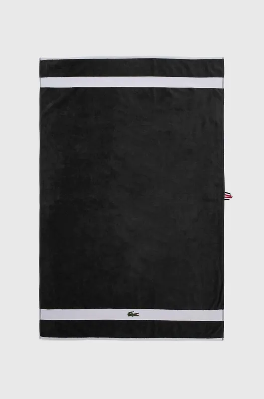 Lacoste duży ręcznik bawełniany L Casual Bitume 90 x 150 cm